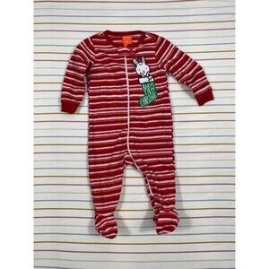 Joe Fresh Baby’s First Christmas Fleece Footed Sleeper – 3-6 Months
